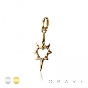 GOTHIC KILLSTAR PUNK THORN 316L SURGICAL STEEL EARRING